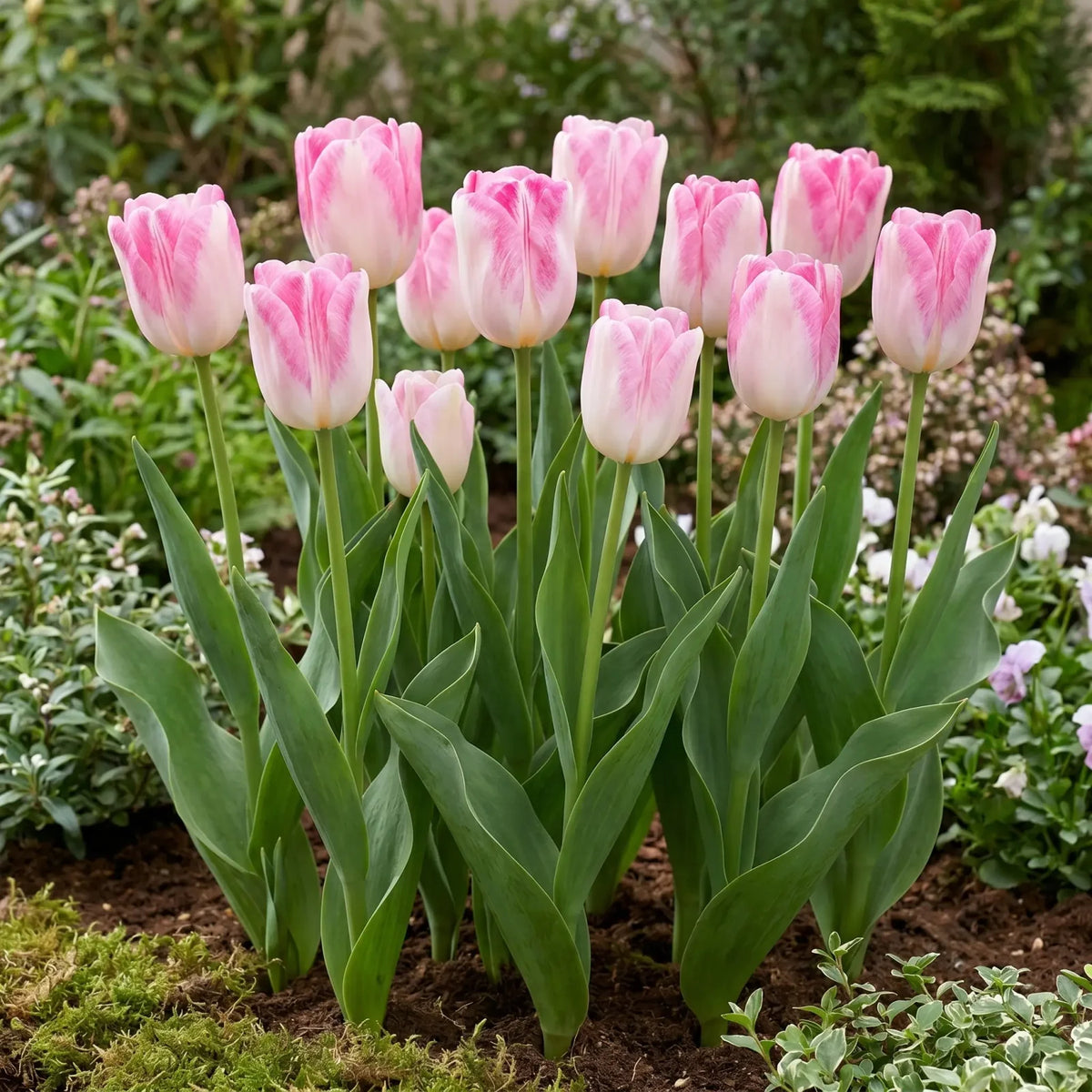Tulipa Infinity in een natuurlijke voorjaarsborder