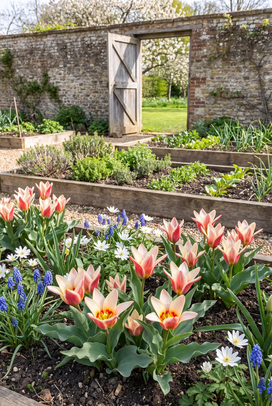 Tulipa Ancilla — in de border