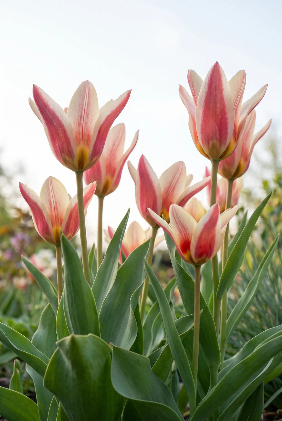 Tulipa Ancilla — in de tuin