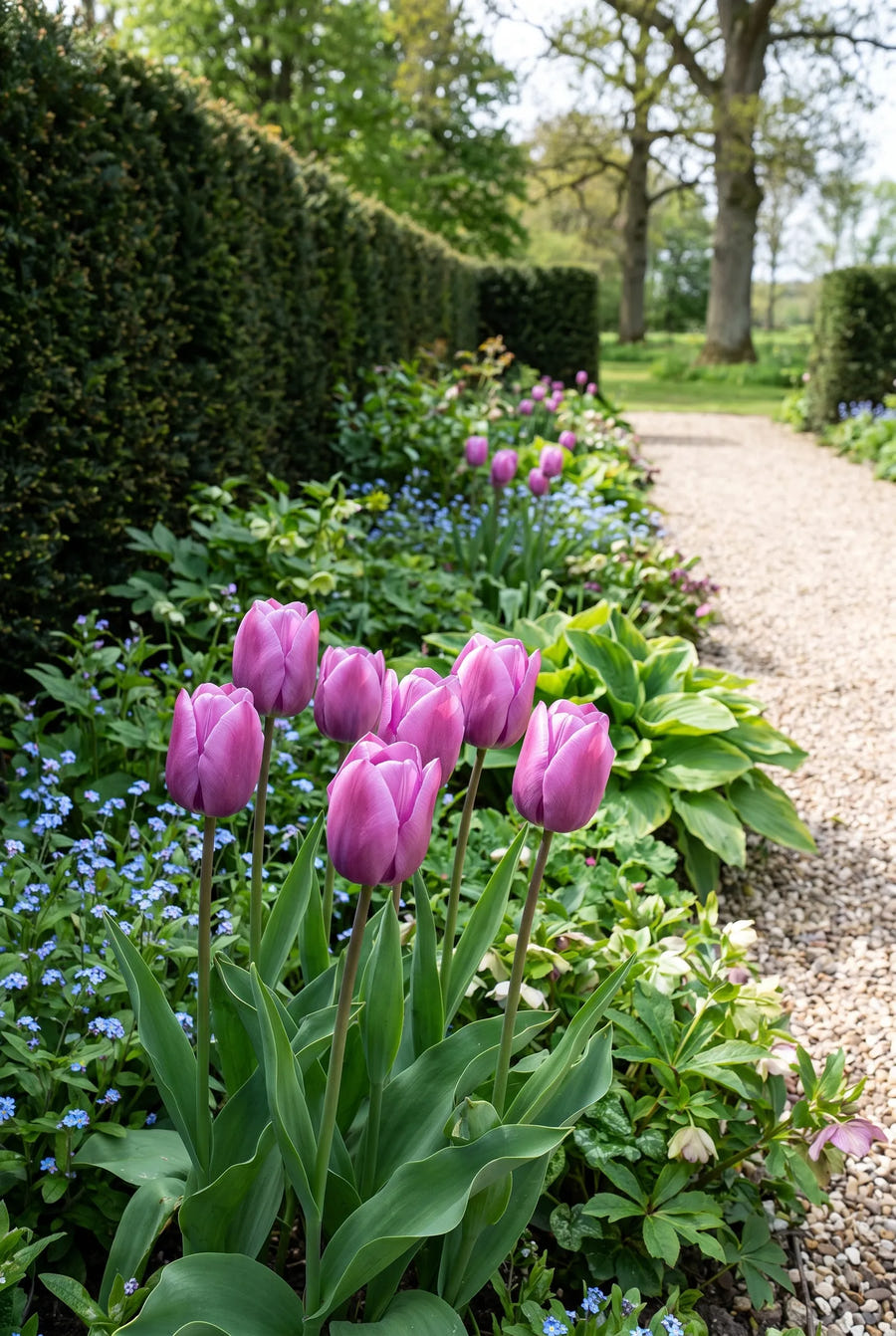 Tulipa Blue Beauty — in de border
