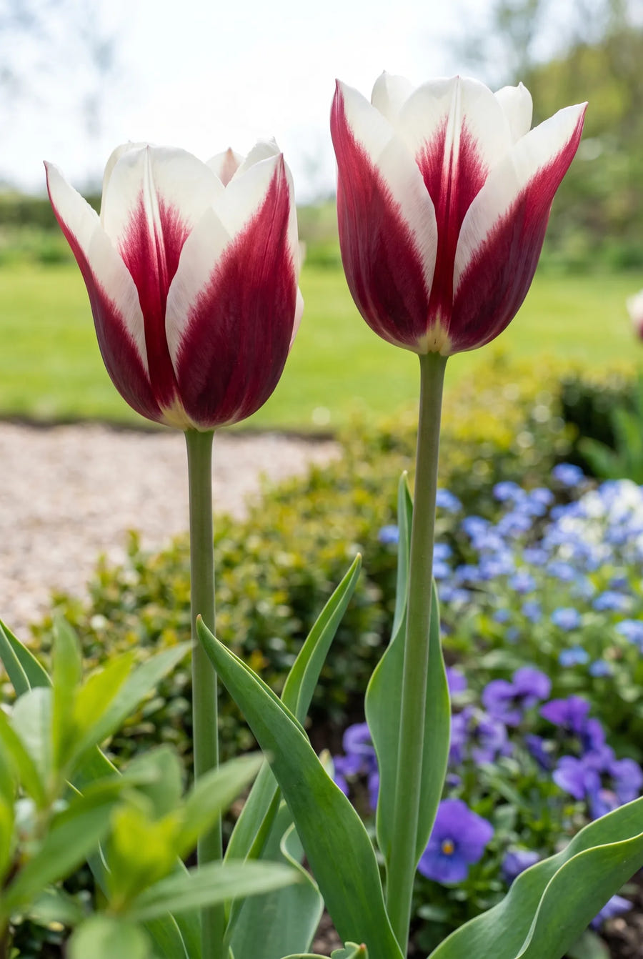 Tulipa Spitsbergen — close-up van de bloem