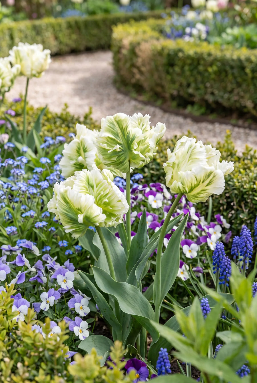 Tulipa Super Parrot — in de border