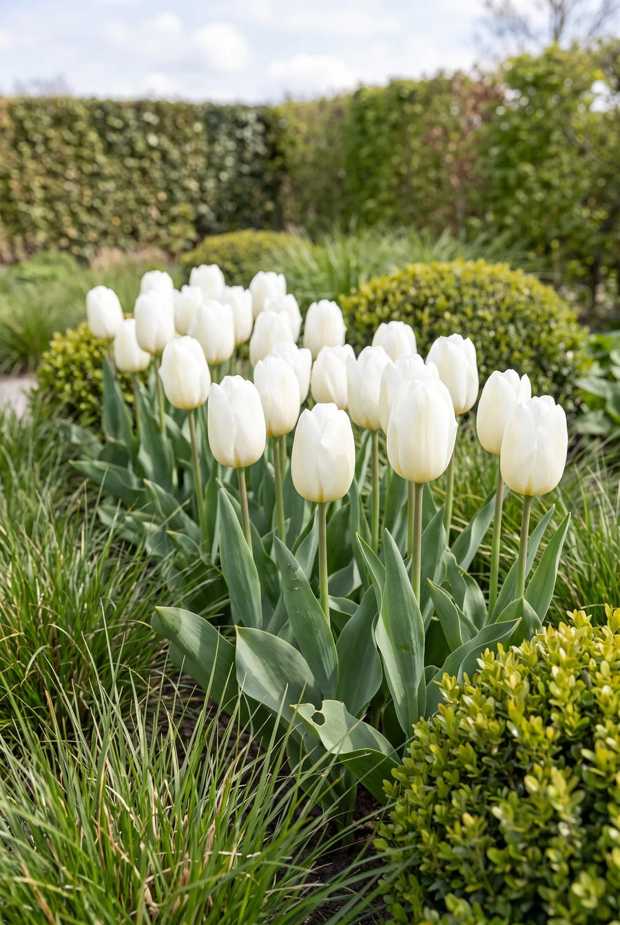Tulipa Lanka — groep in de tuinborder