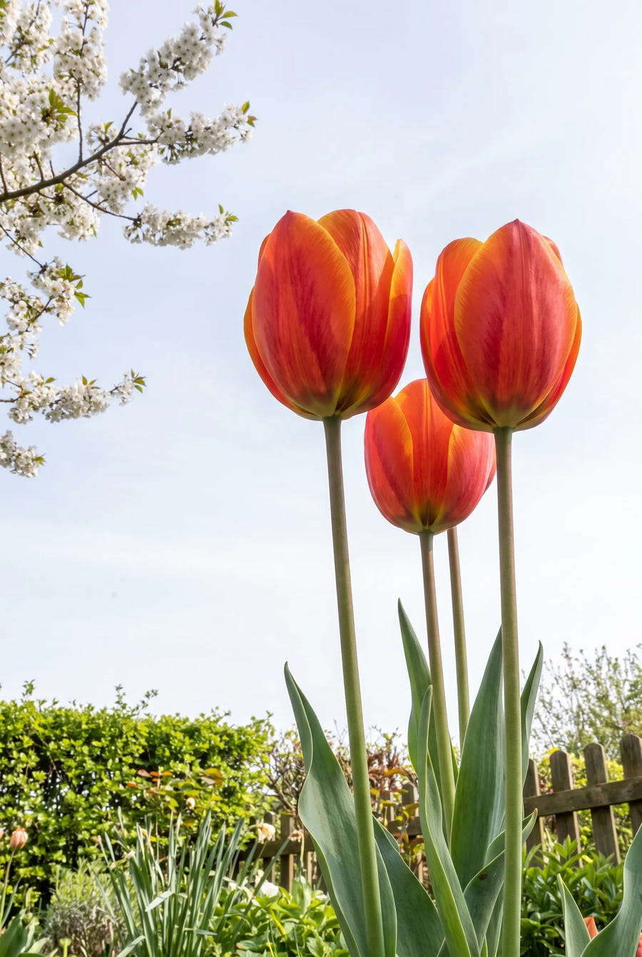 Tulipa World's Favourite in de tuin
