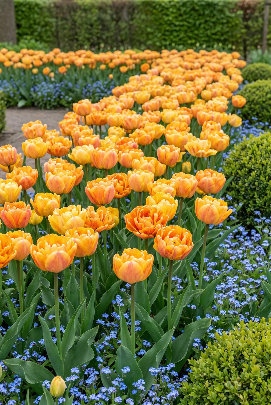 Tulipa Sunlover — groep in de tuinborder