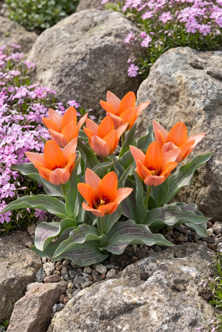 Tulipa Orange Toronto — in de border