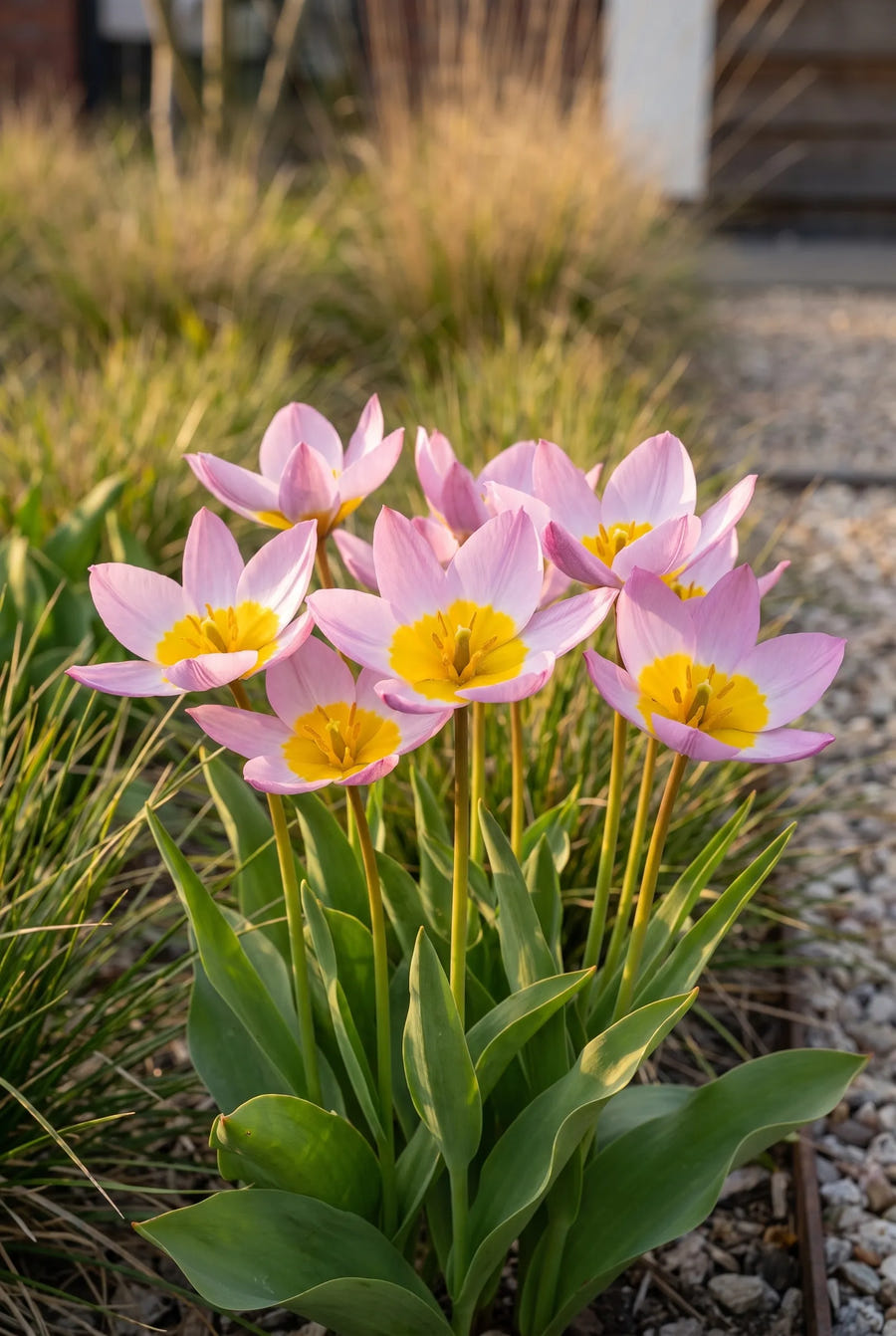 Tulipa Bakeri Lilac Wonder — in de border