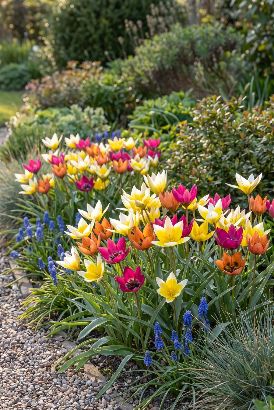 Tulipa Specie Mix — in de border