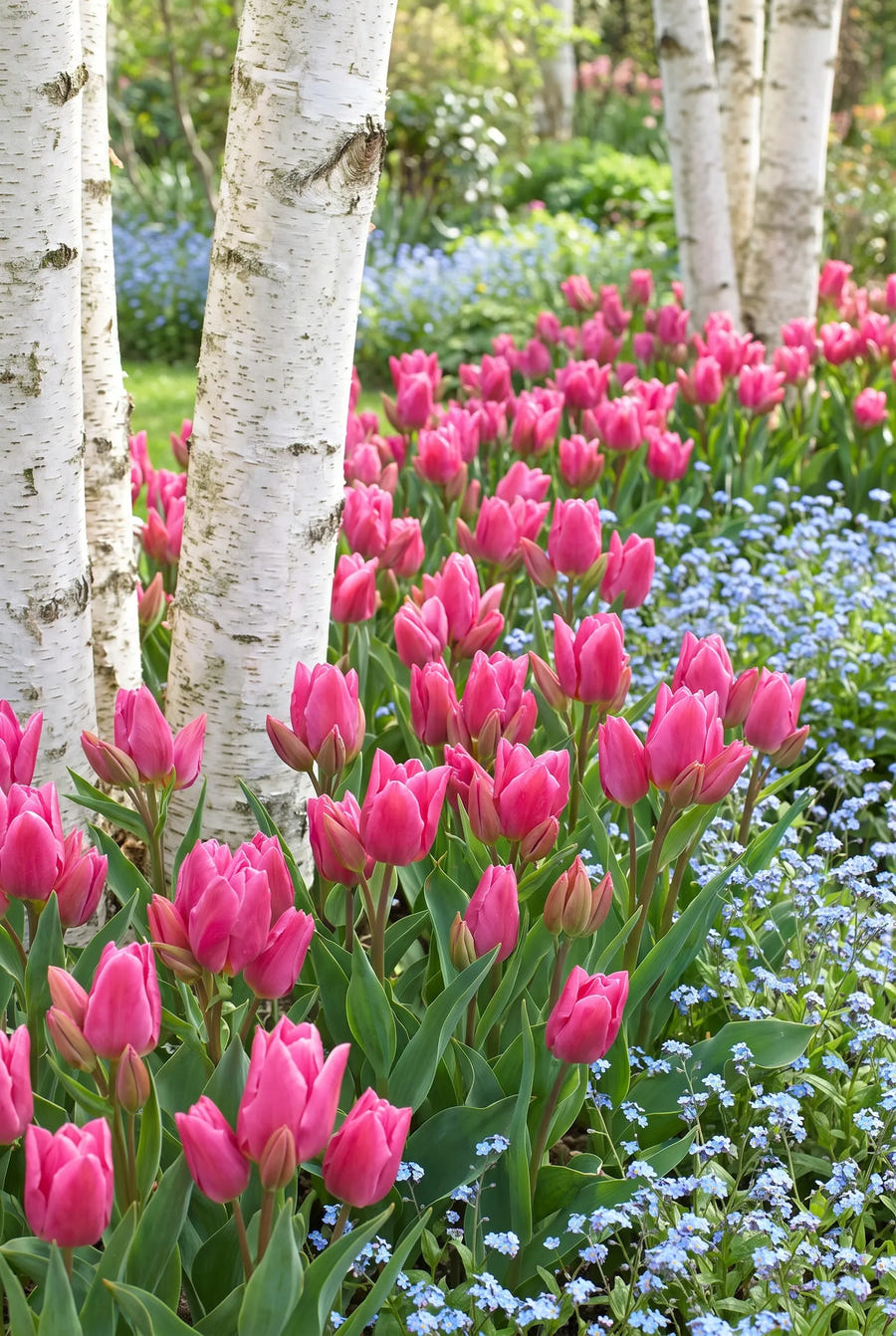 Tulipa Happy Family — in de border