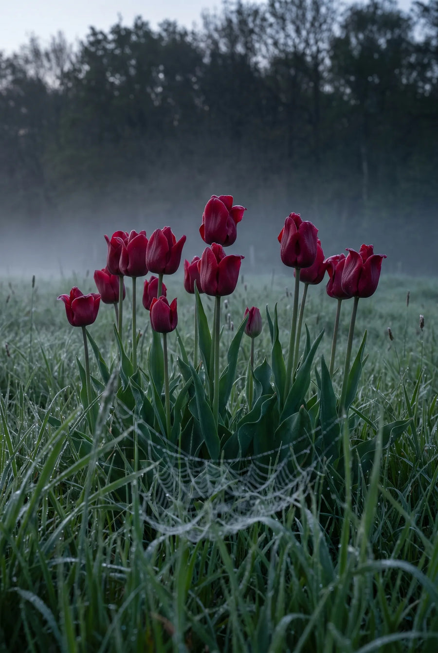 Tulipa Red Dress — in de tuin
