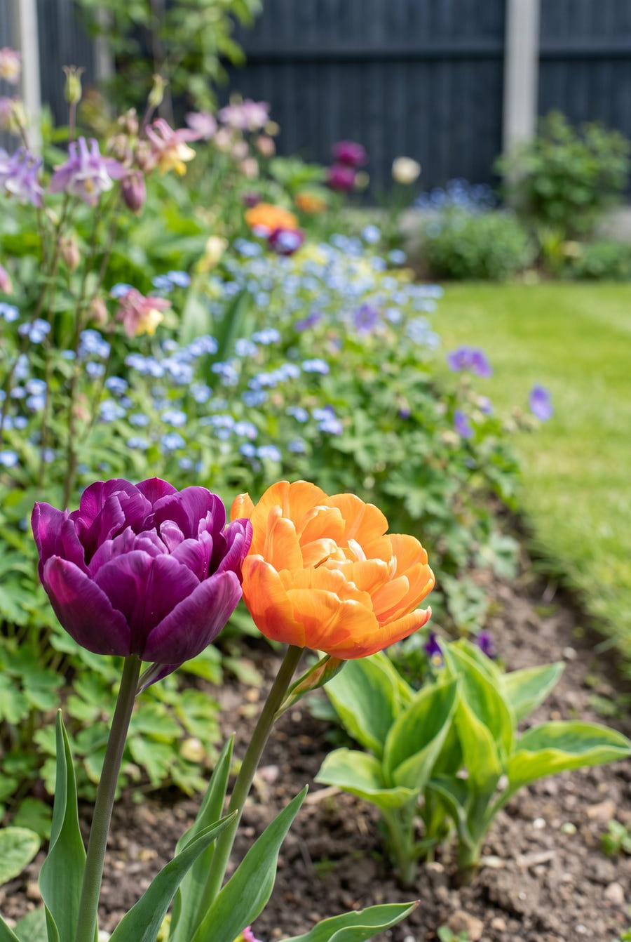 Tulipa Bravoure — close-up van de bloem