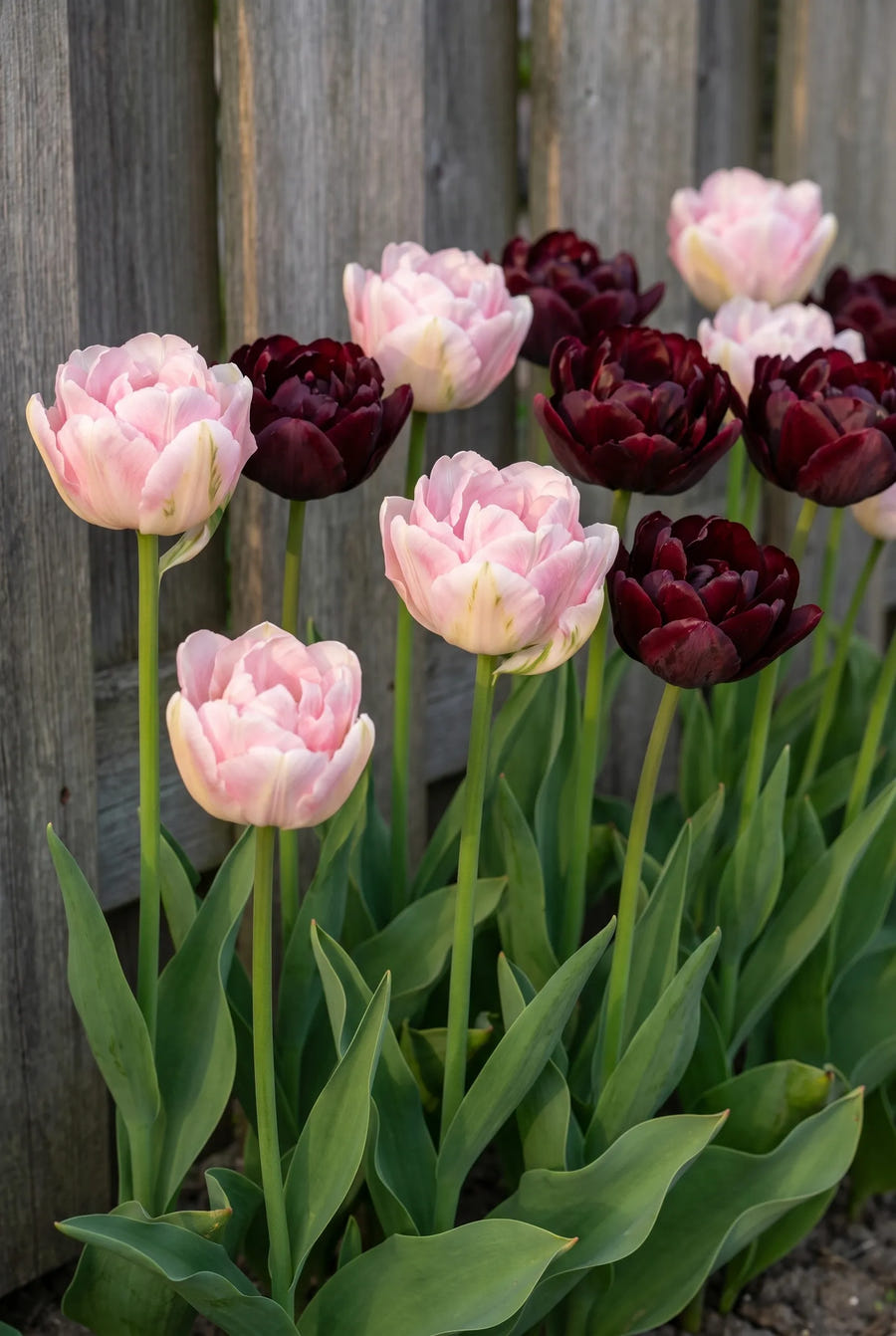 Tulipa Double Dutch — in de border