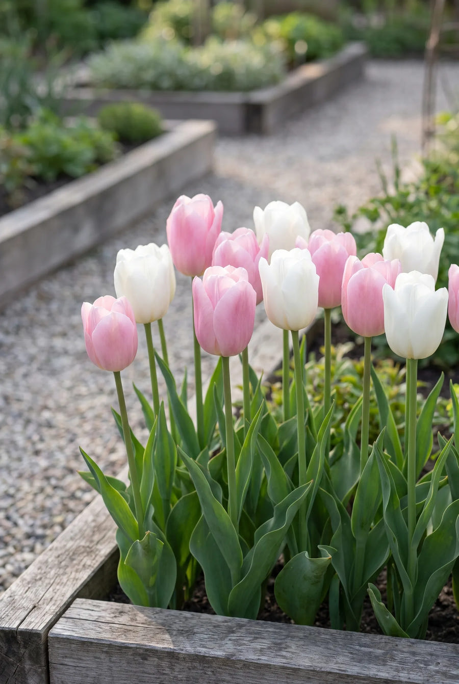 Tulipa Sweet Candy — in de border