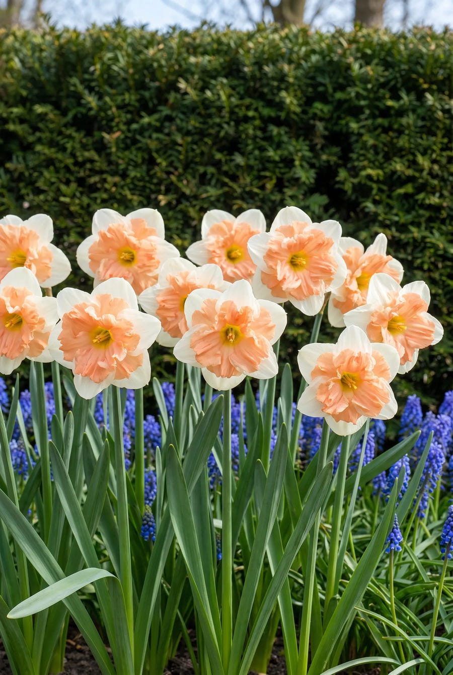 Narcissus Apricot Whirl — in de border