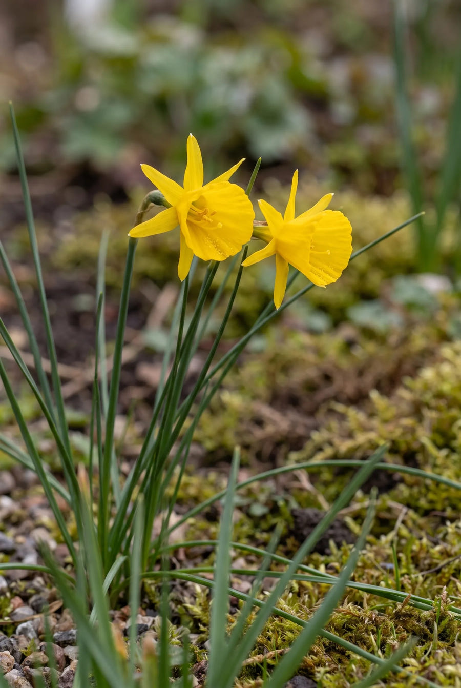 Narcissus Bulbocodium — close-up van de bloem