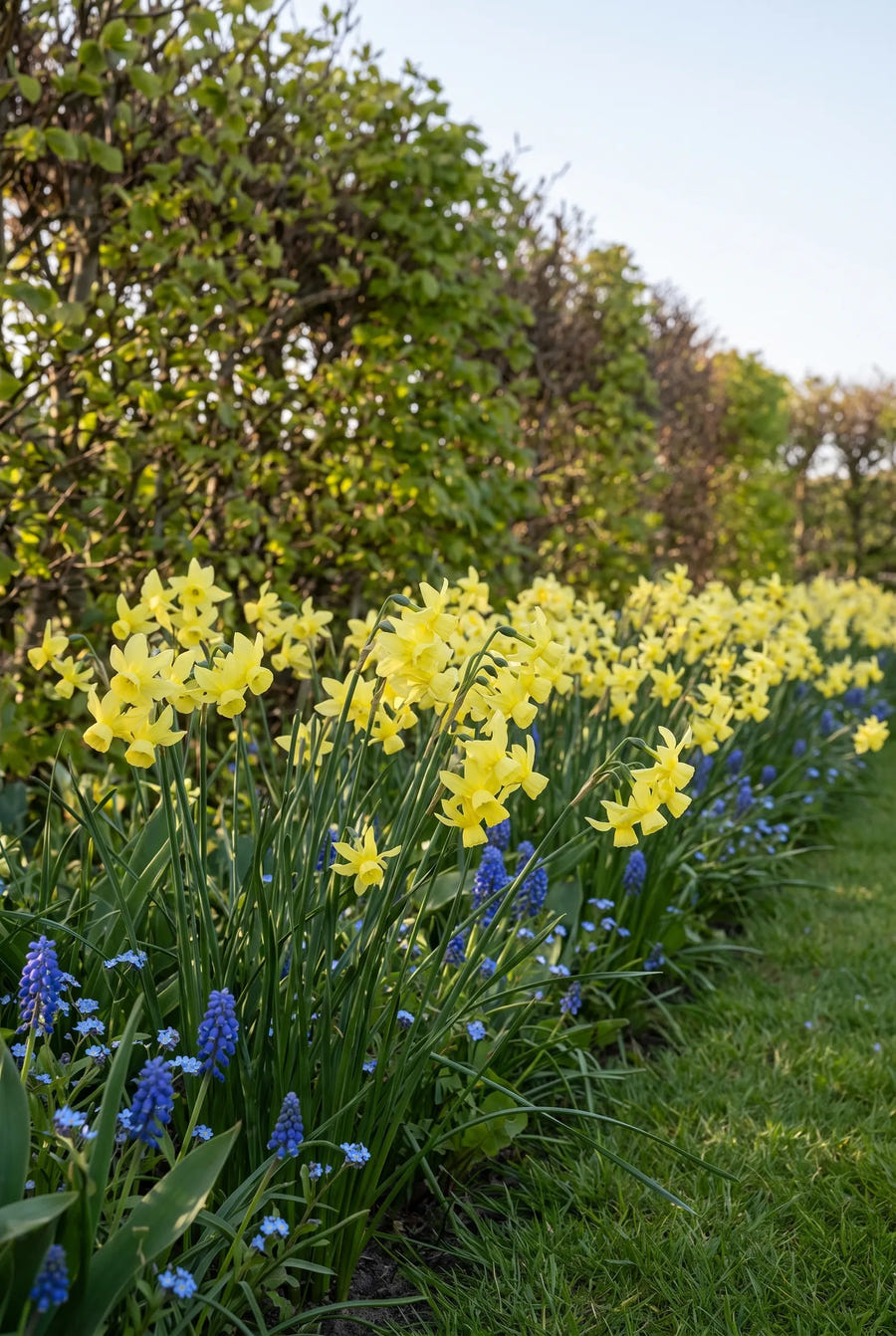Narcissus Hawera — in de border
