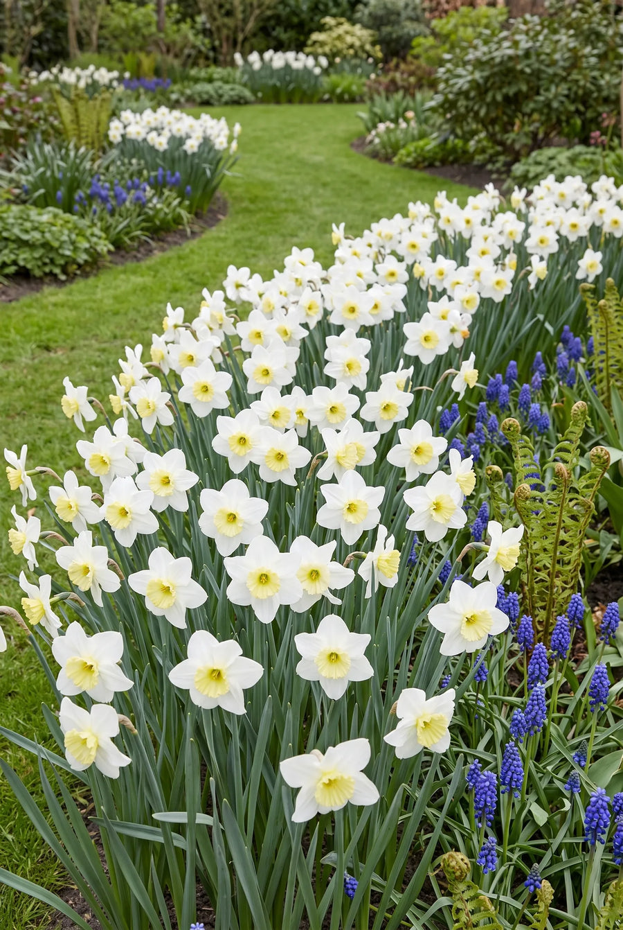 Narcissus Segovia — groep in de tuinborder