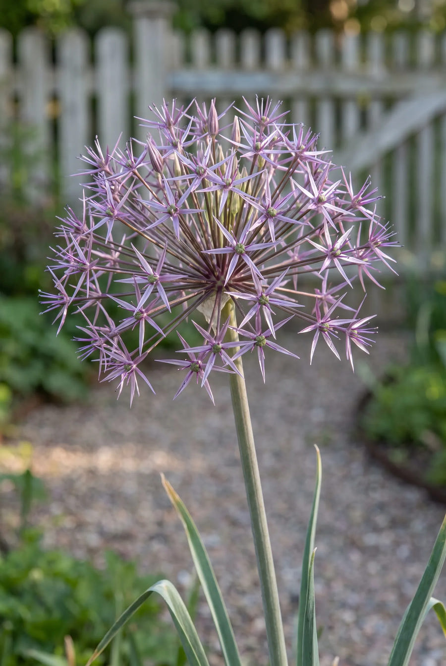 Allium Christophii — close-up van de bloem
