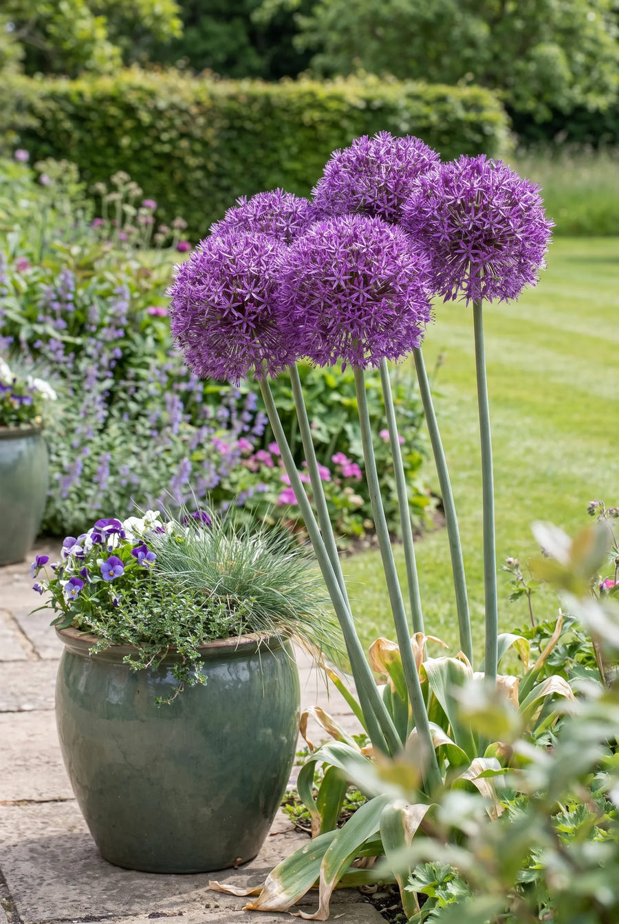 Allium Pinball Wizard — in pot op terras