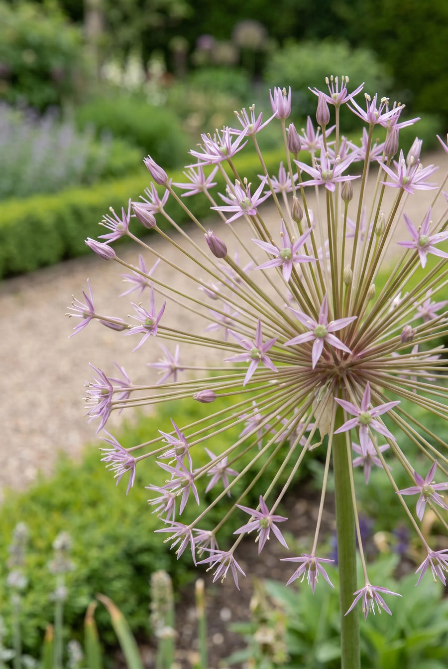 Allium Schubertii — close-up van de bloem