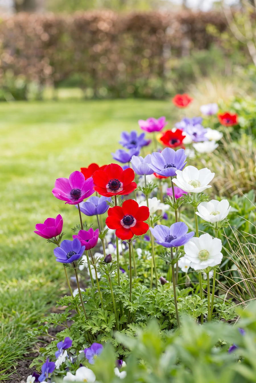 Anemone De Caen Mixed — in de border