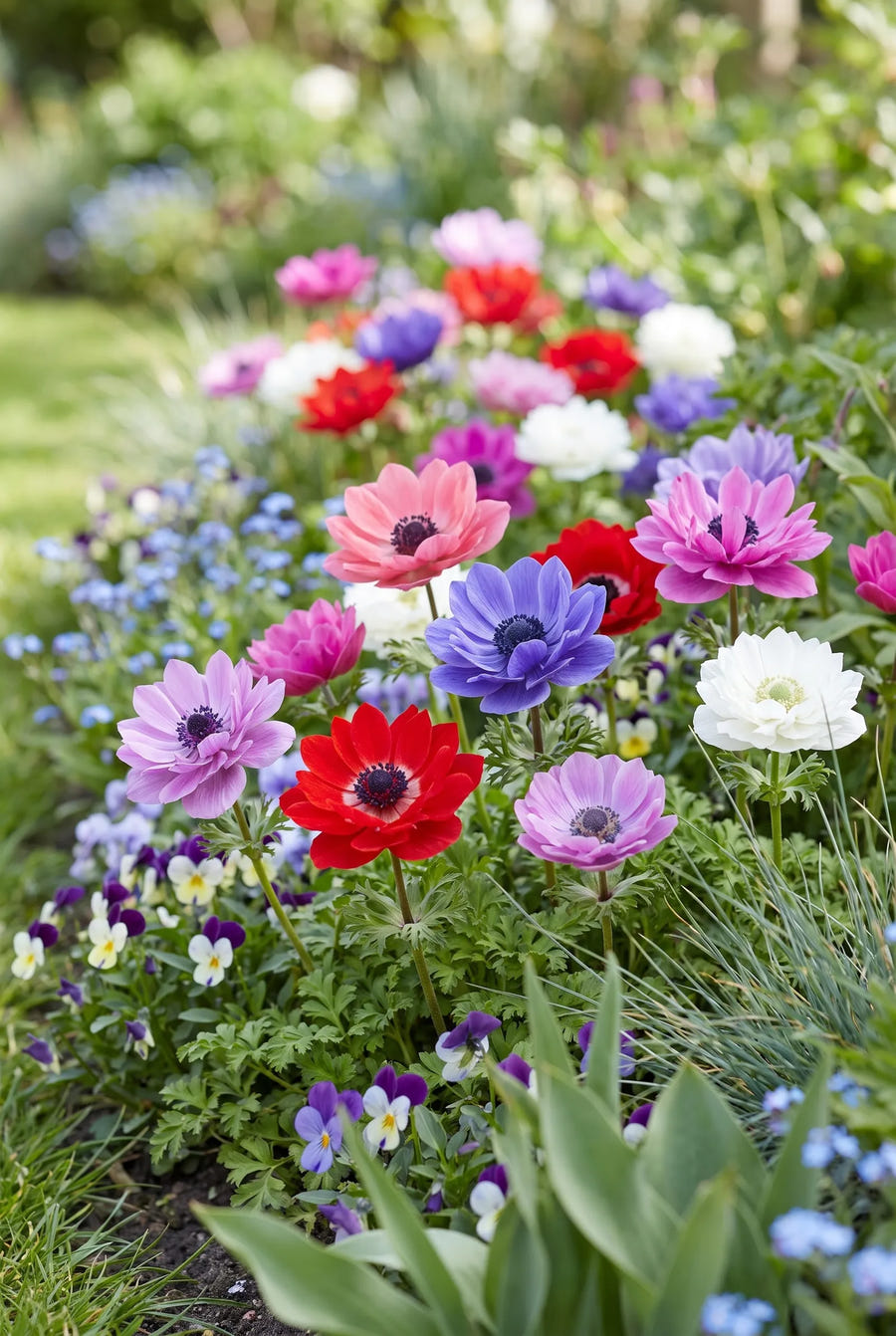 Anemone St. Brigid Mixed — in de border