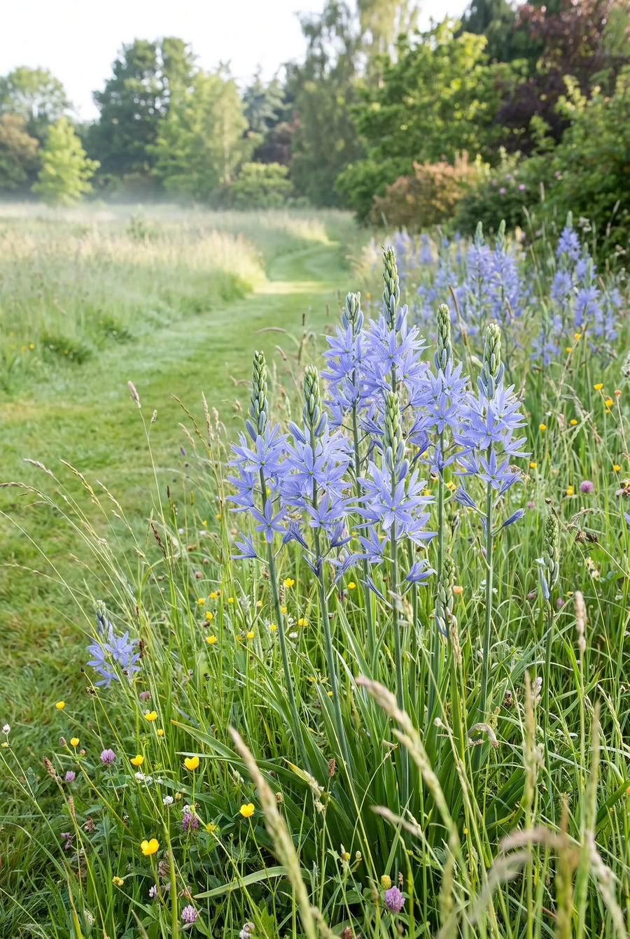 Camassia Leichtlinii Blue — in pot op terras