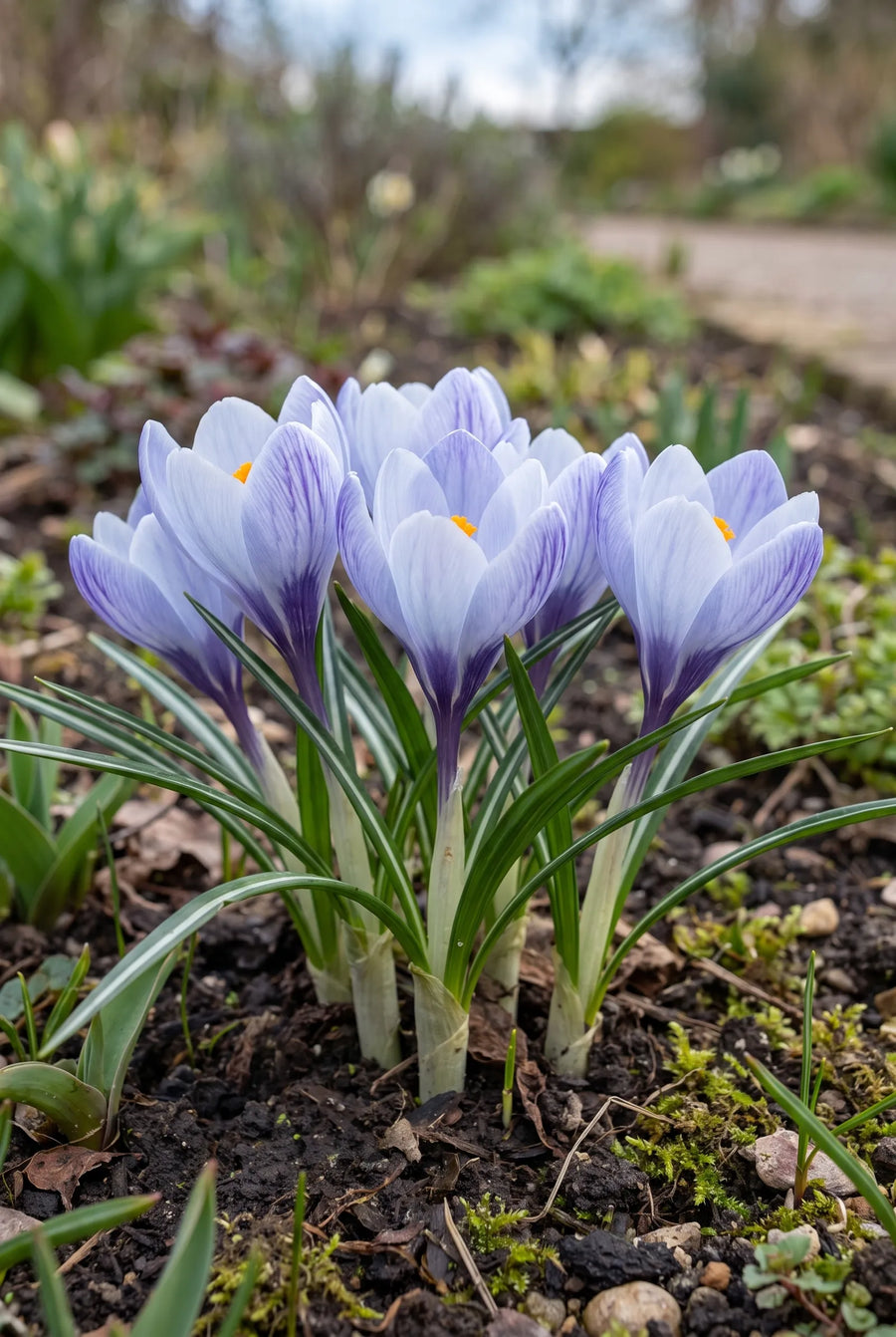 Crocus Blue Ice — in de border