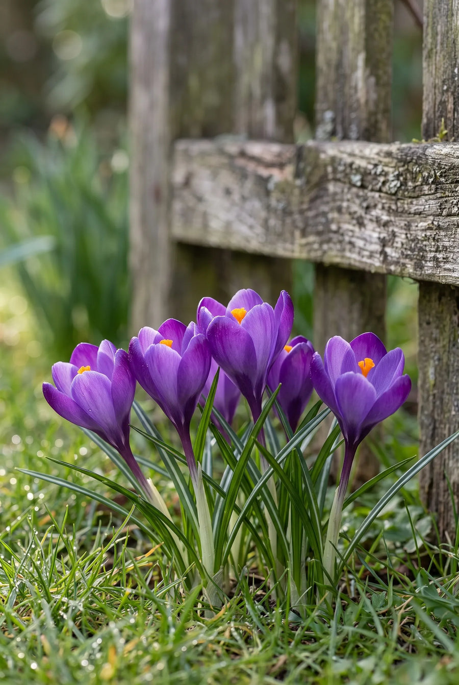 Crocus Remembrance — in de tuin