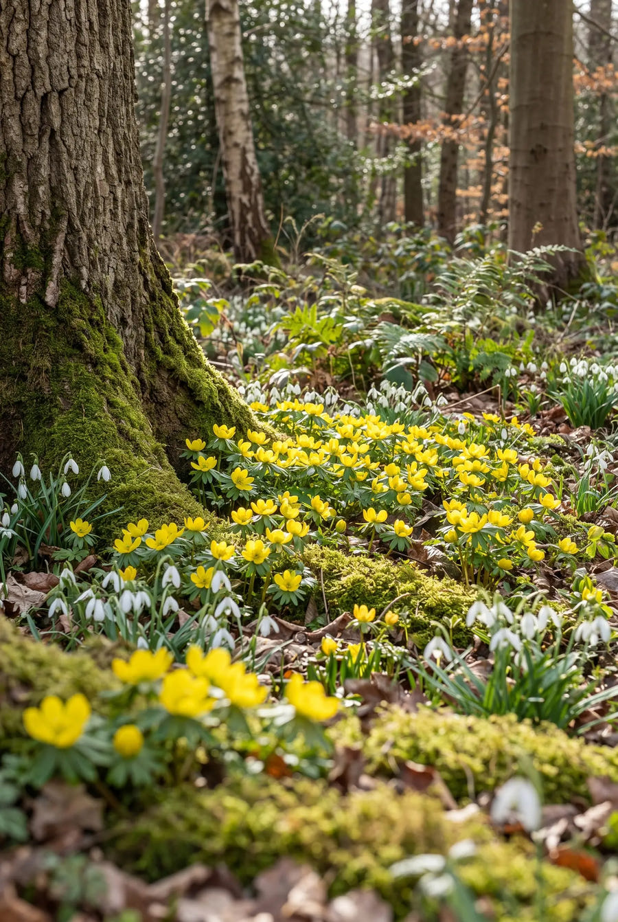 Eranthis Hyemalis — in pot op terras