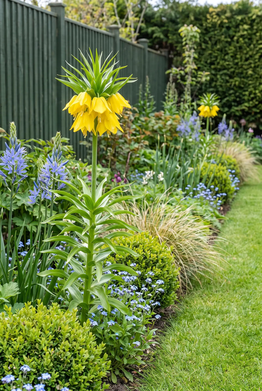 Fritillaria Lutea — in de border