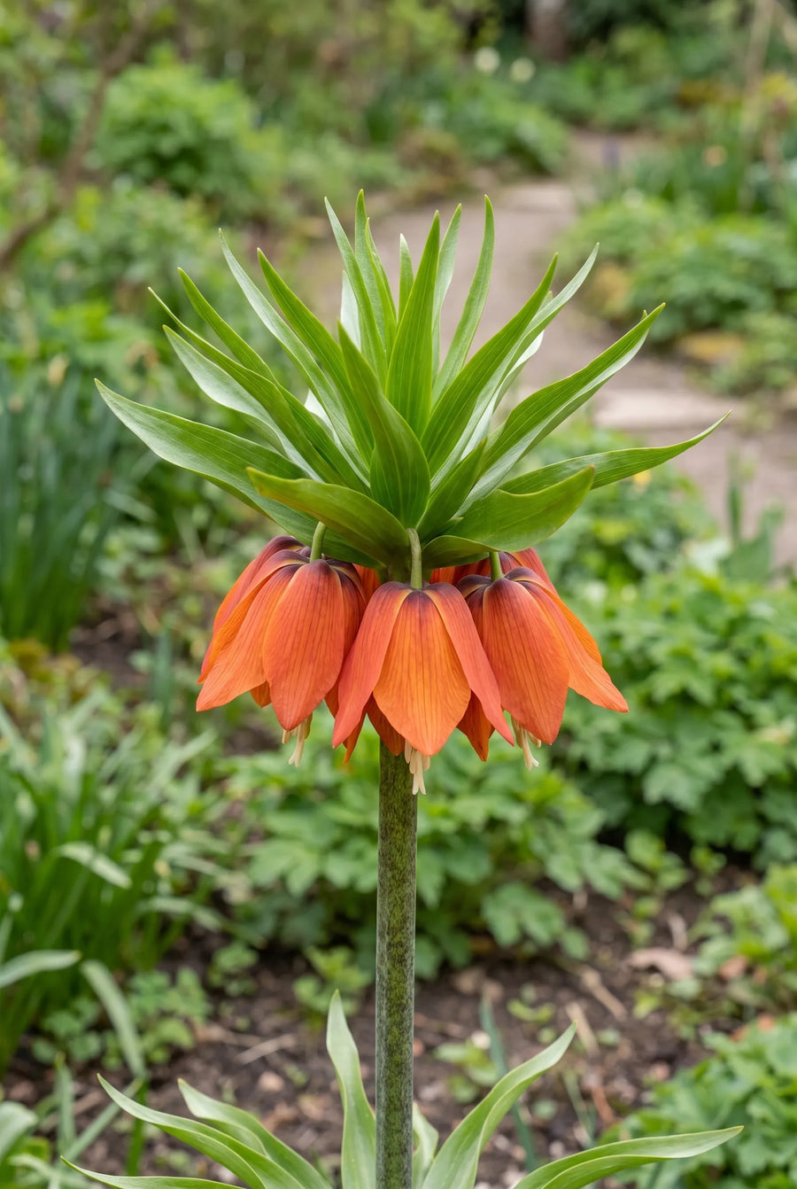 Fritillaria Rubra — close-up van de bloem