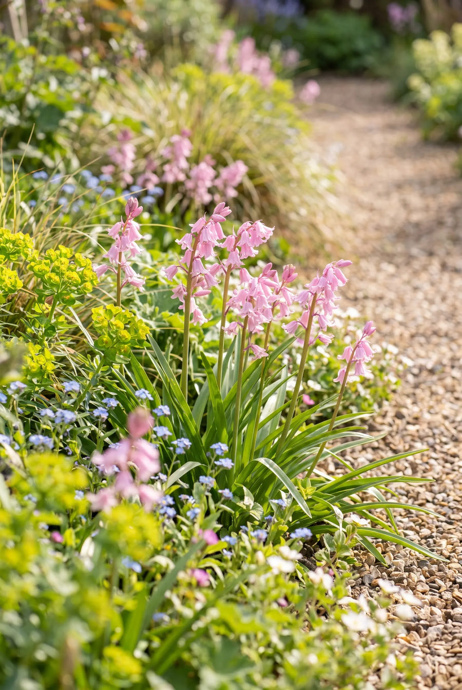 Hyacinthoides Pink — in de tuin