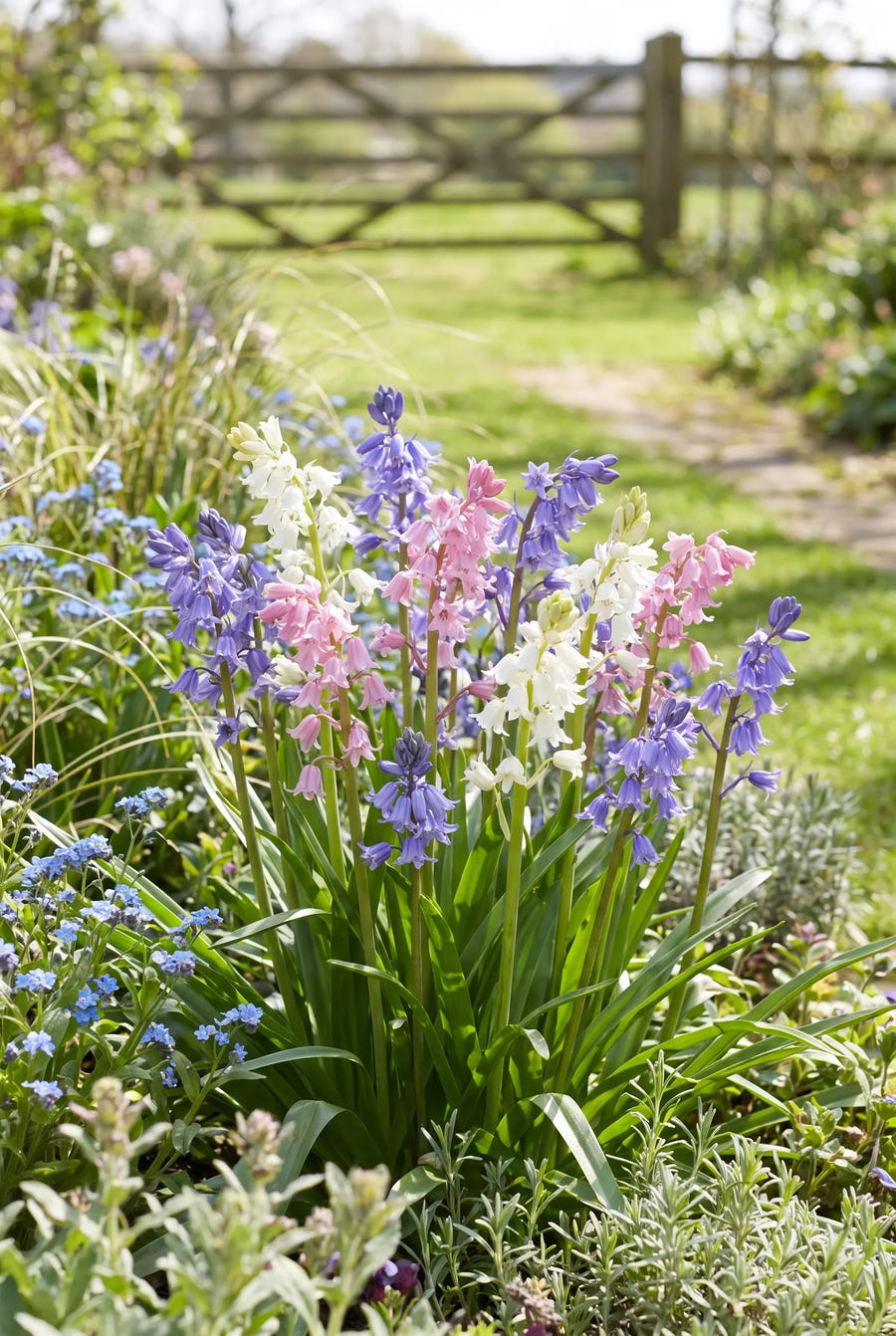 Hyacinthoides Mixed — in de border
