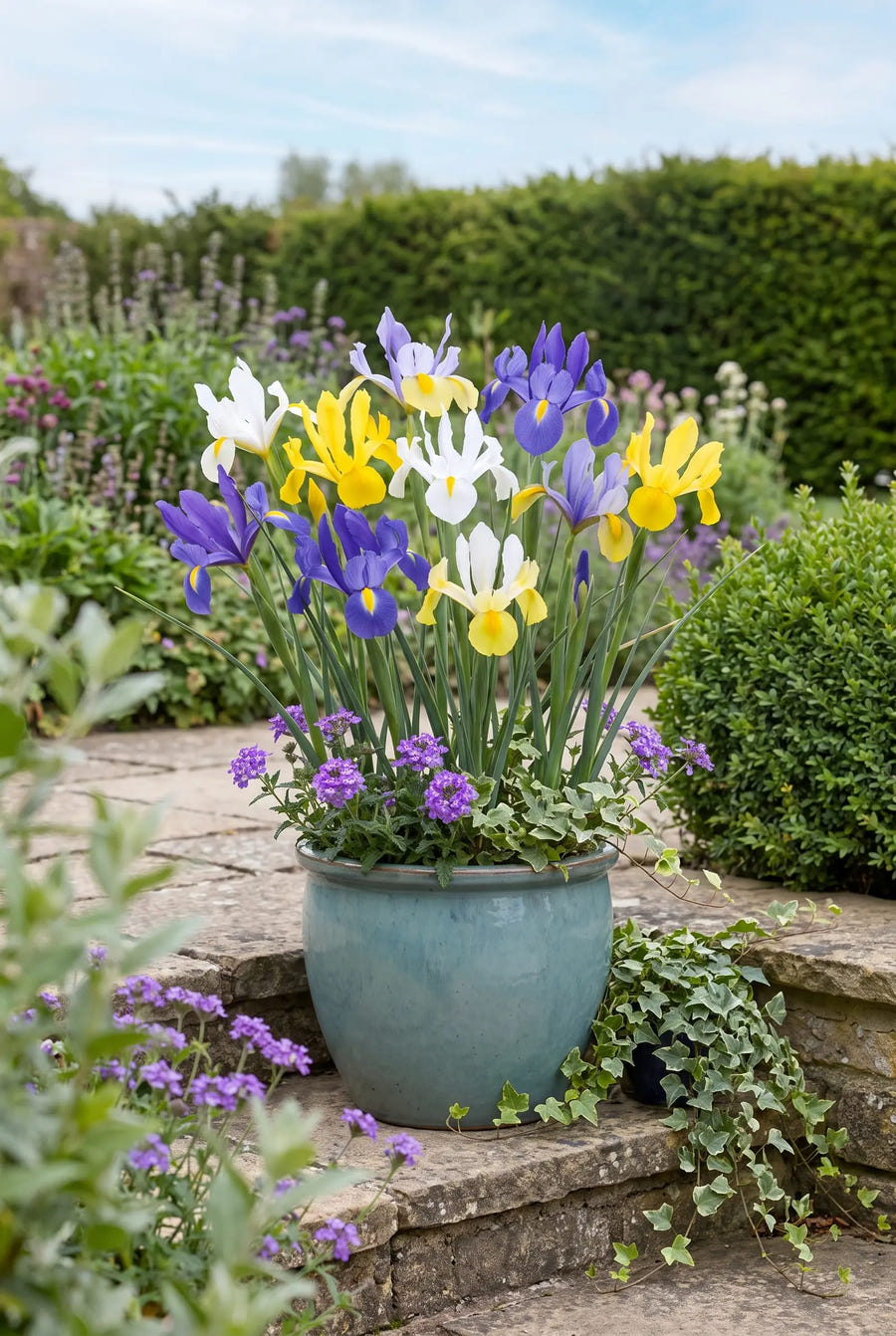 Iris Hollandica Mixed — in pot op terras
