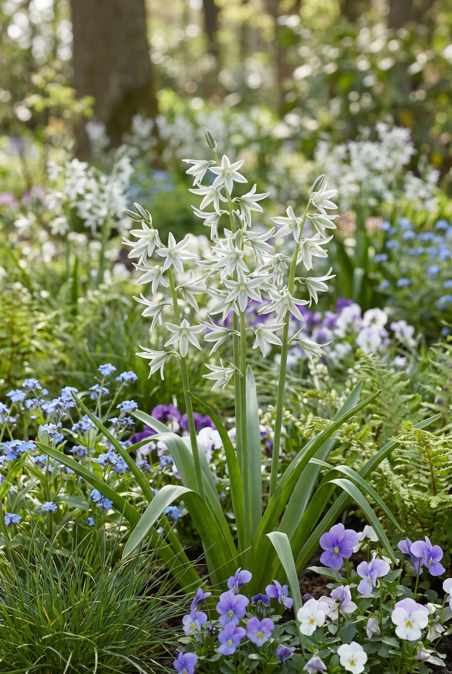 Ornithogalum Nutans — in de border