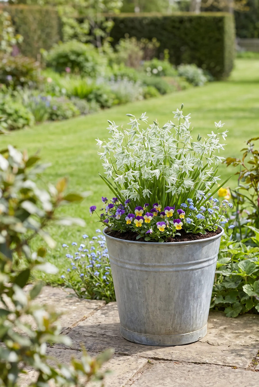 Ornithogalum Nutans — in pot op terras