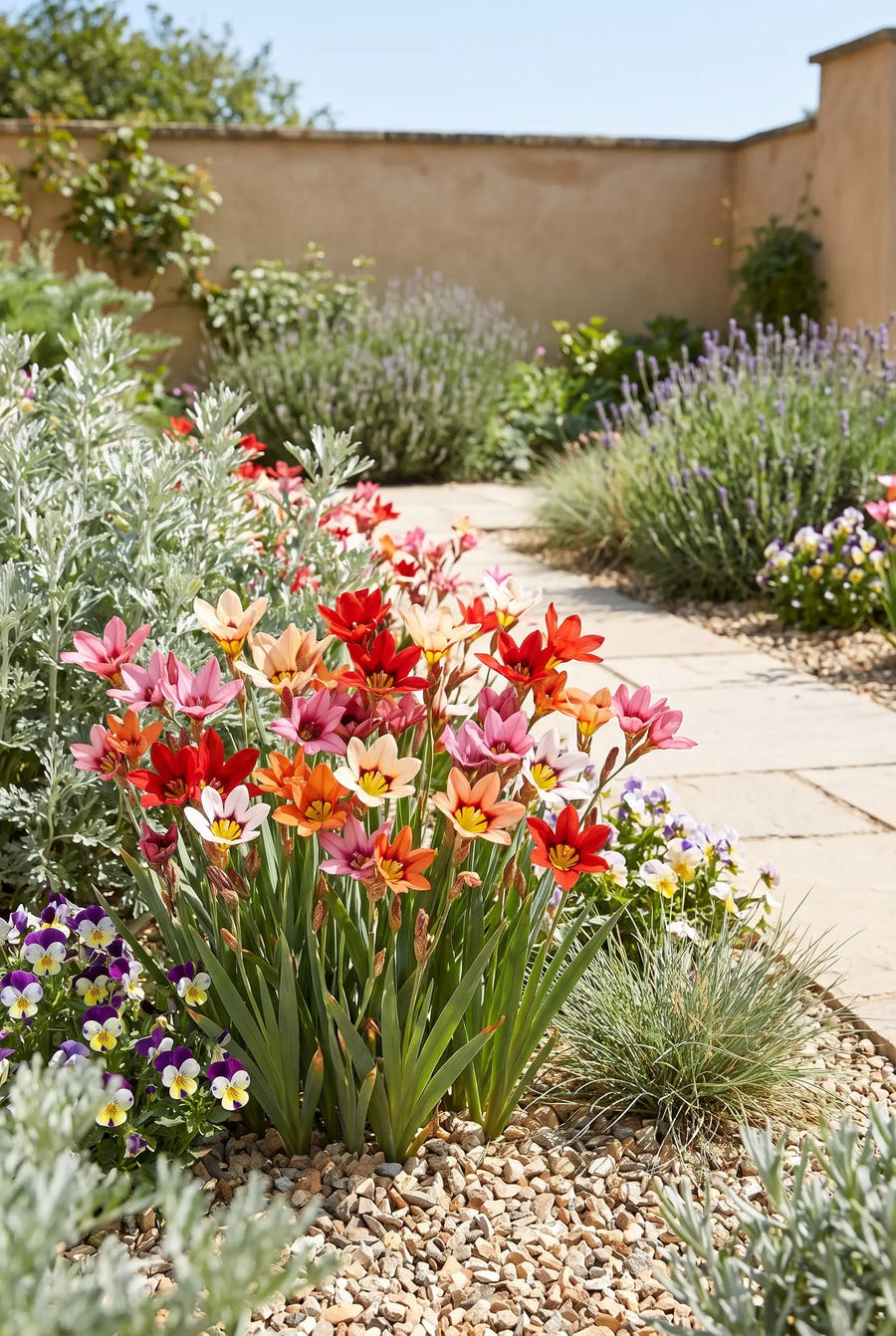 Sparaxis Tricolor Mixed — in de border