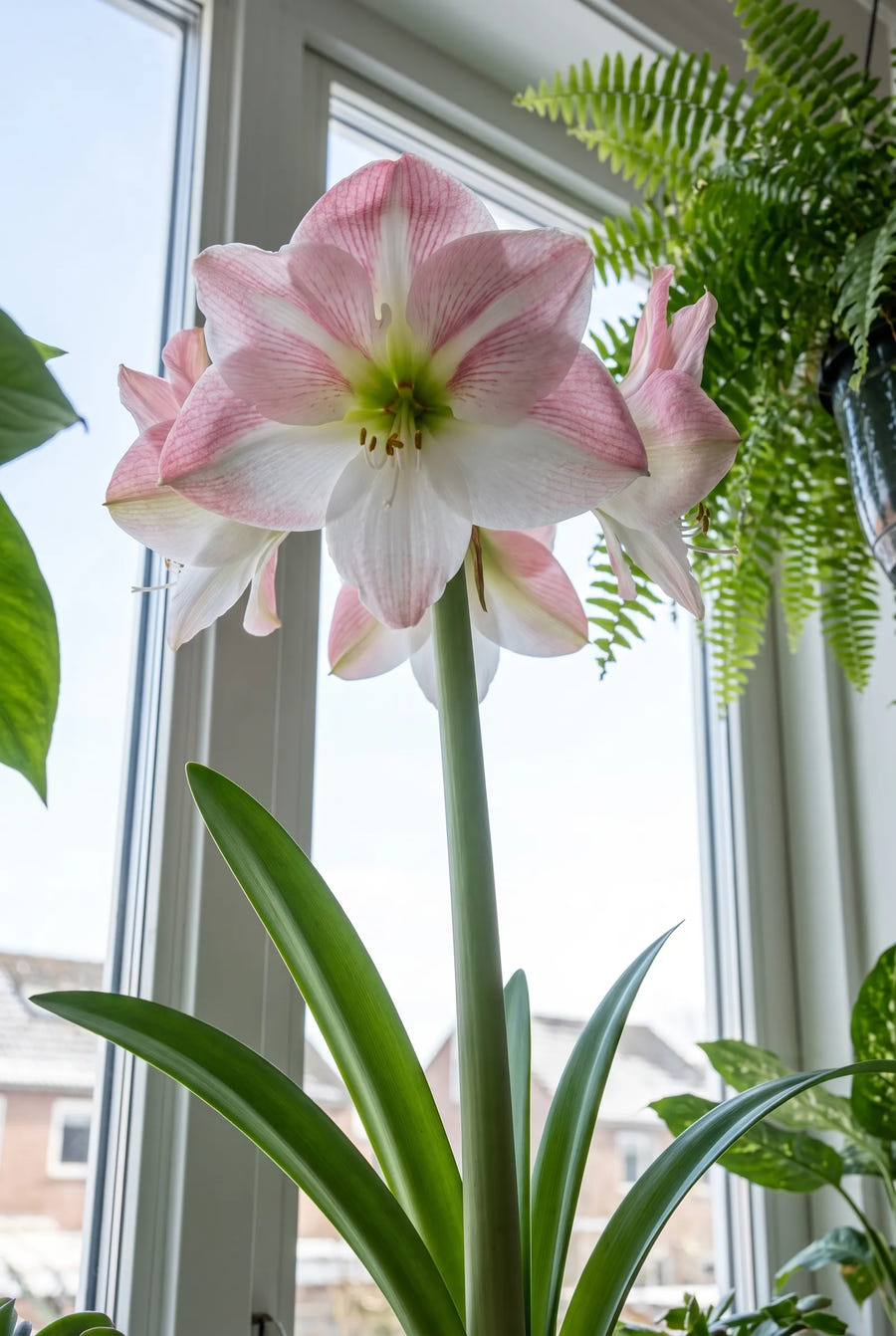 Hippeastrum Apple Blossom — in de tuin