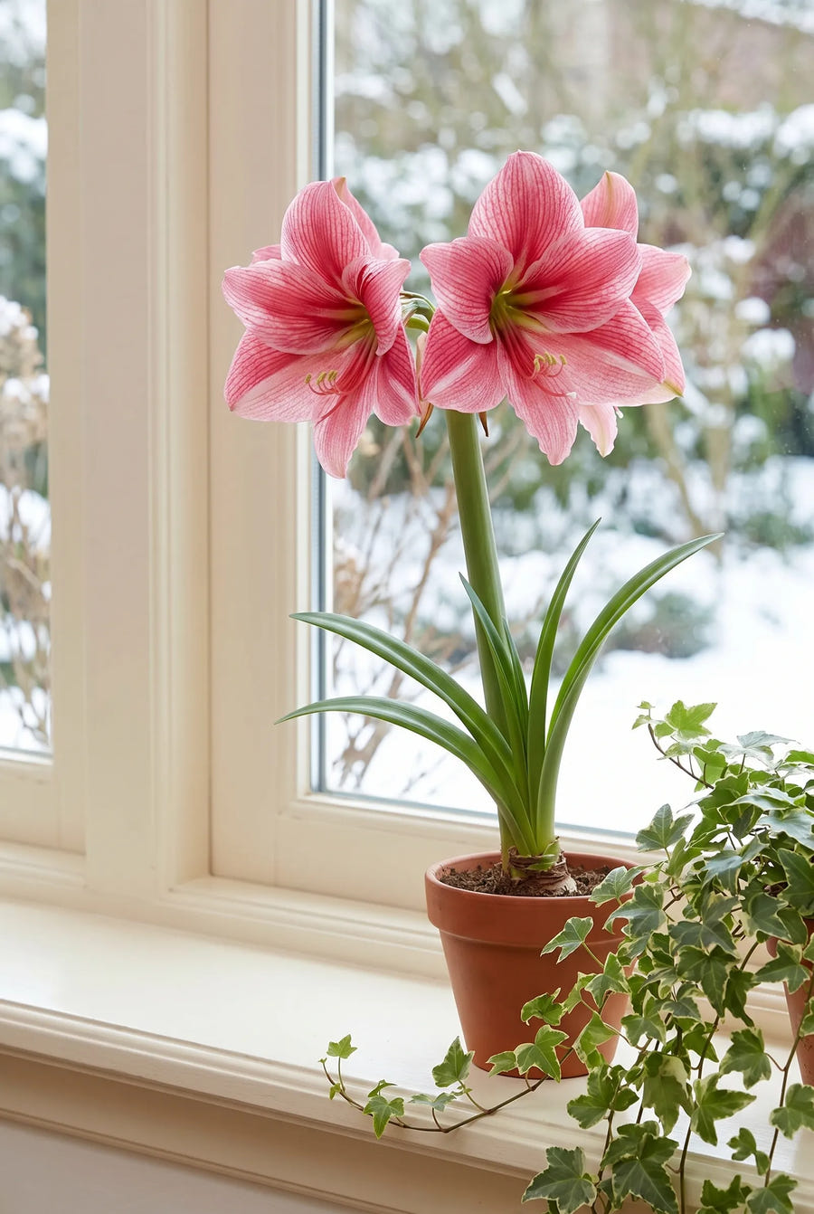 Hippeastrum Gervase — in de tuin