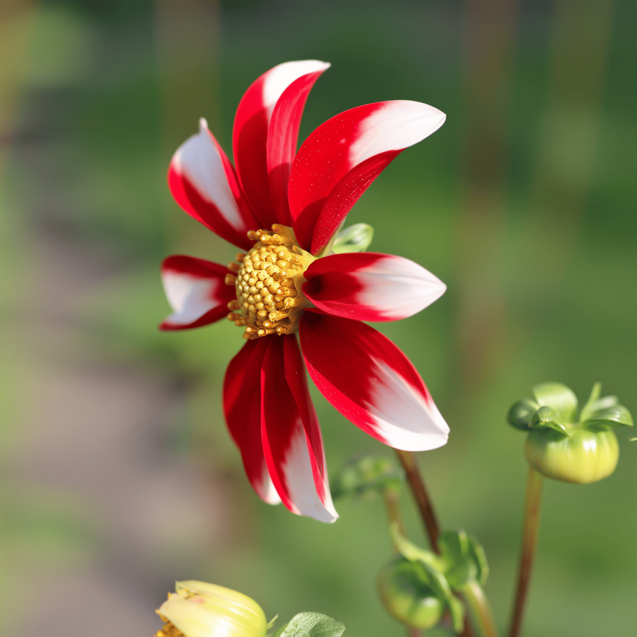 Dahlia Honka Red Windmill