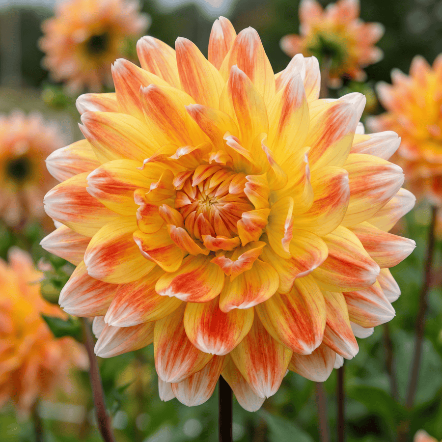 Dahlia Peaches and Cream