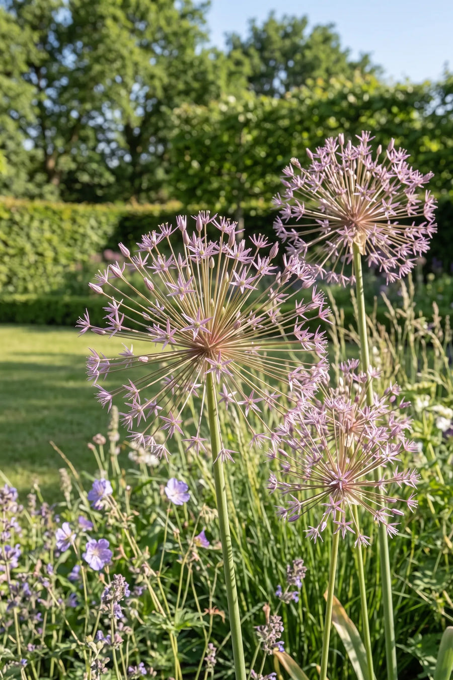 Allium Schubertii — in de tuin, extra beeld