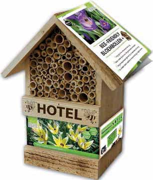 Bee Hotel with Tulip Bulbs