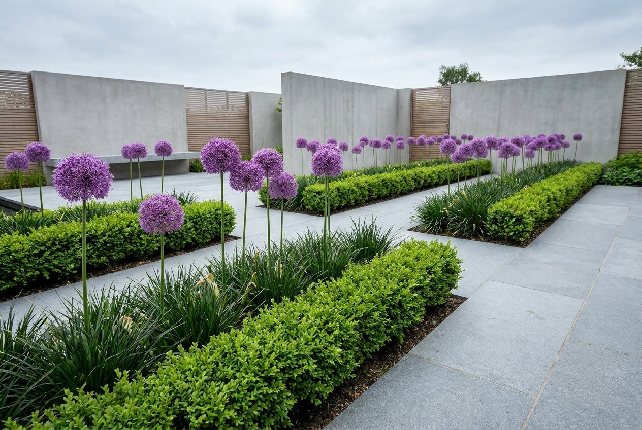 Strakke moderne tuin — Strakke Lijnen