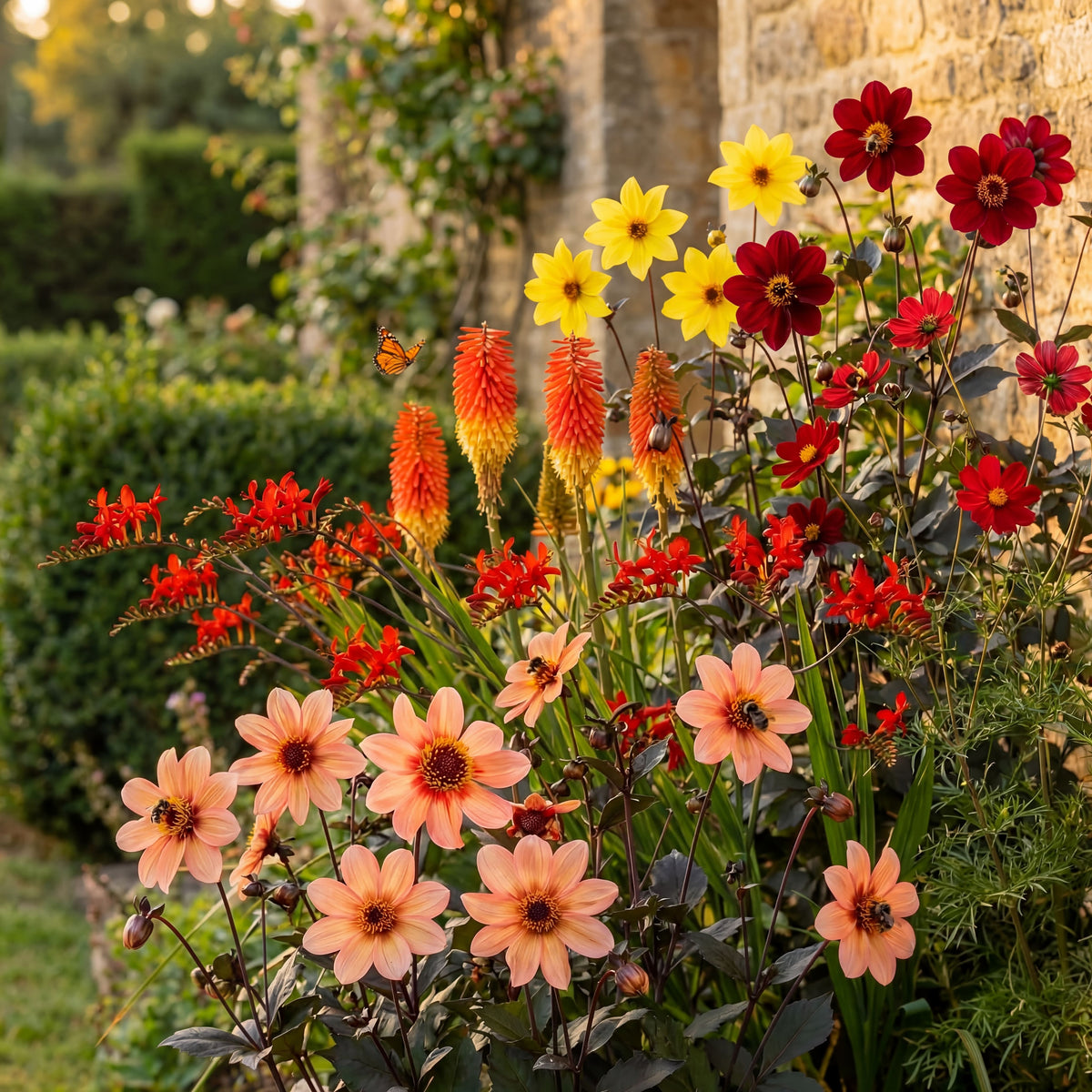 Bloemenborder 'Zonsondergang en Bestuivers'