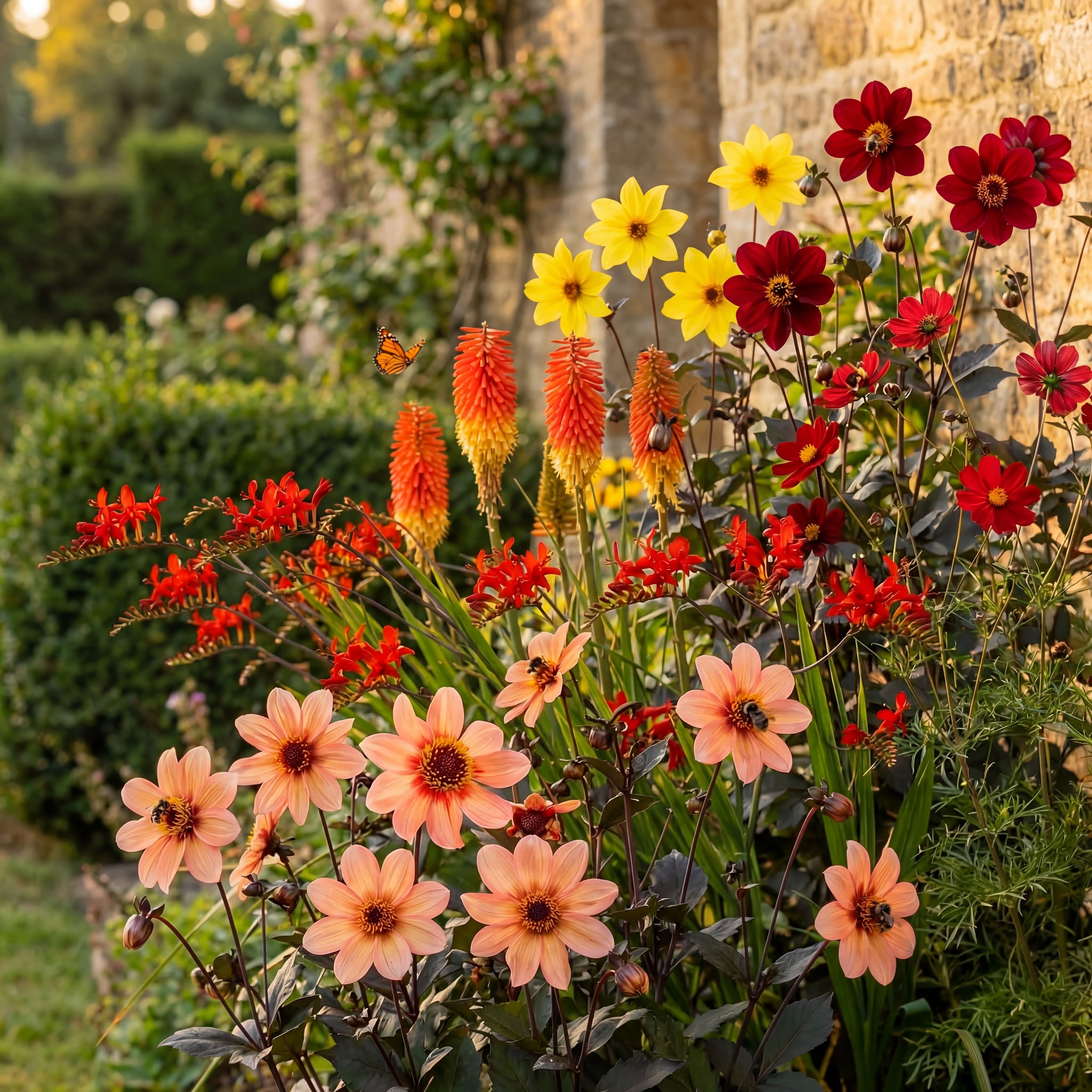 Bloemenborder 'Zonsondergang en Bestuivers'