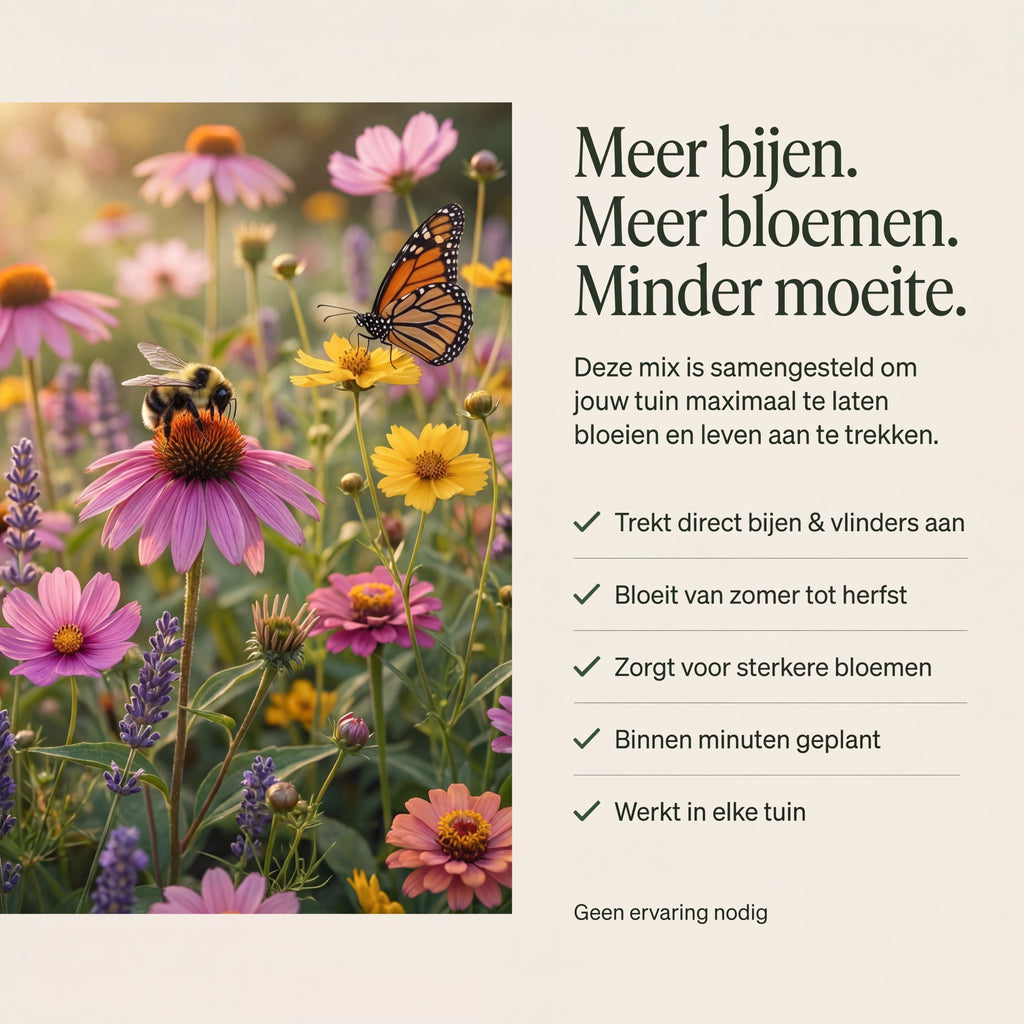 Bijenhotel met Freesiabollen