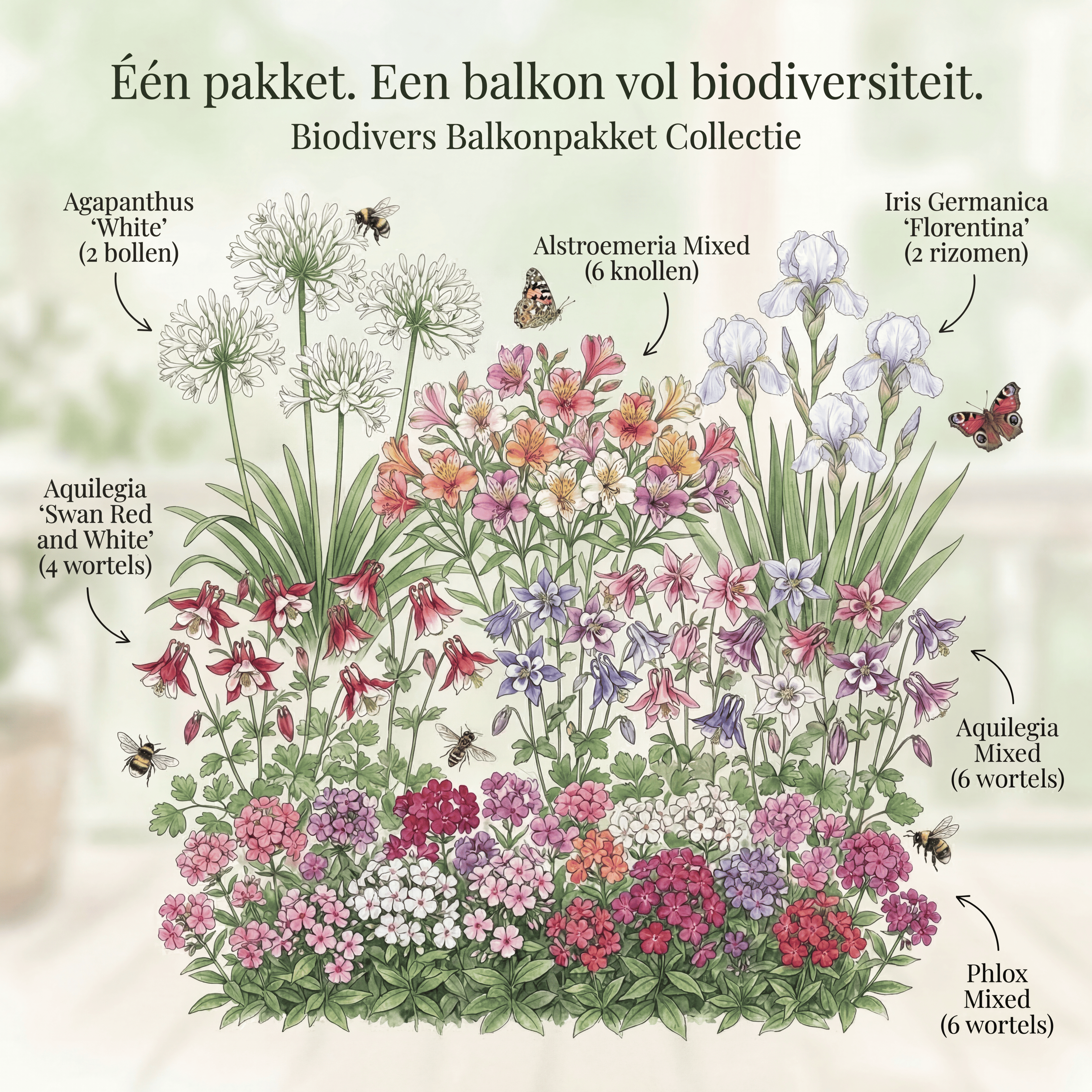 Balkonpakket voor bestuivers