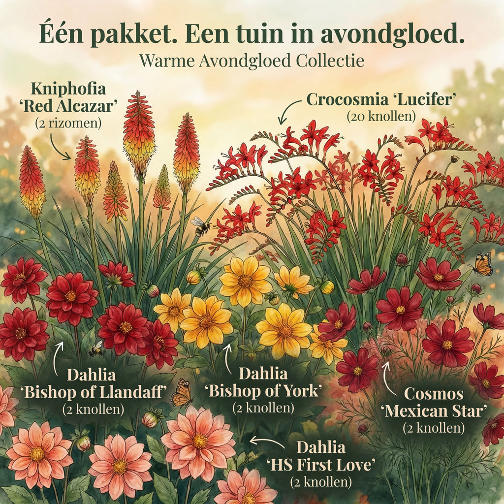 Bloemenborder 'Zonsondergang en Bestuivers'